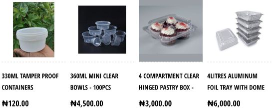 Food Packs & Disposables